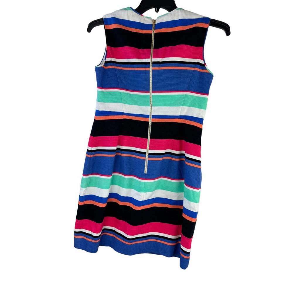 Kate Spade Tropical Stripe Mariam Sheath Dress Sleeveless Women's Size 10 - Picture 4 of 11